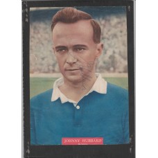 Signed picture of Johnny Hubbard the Rangers footballer. 